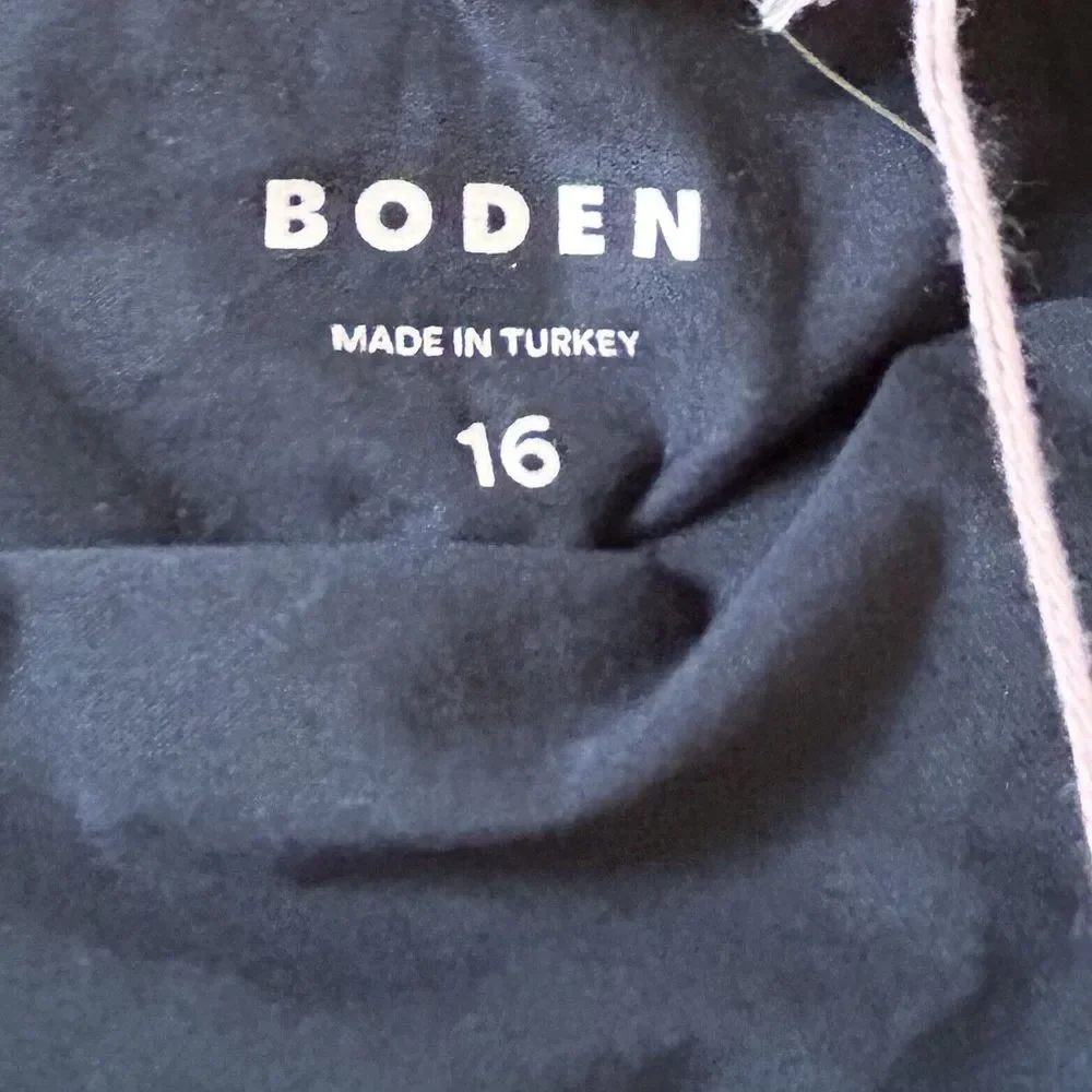 NEW Boden Women's Navy Blue Sleeveless Tank Top Black Size 16‎ / US 12 - Picture 6 of 9